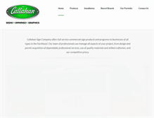 Tablet Screenshot of callahansign.com